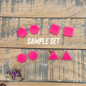 CLEARANCE Random 14mm Stud Set Wood or Acrylic Earring Findings, Wood Studs, DIY Studs, Acrylic Studs, Stud Making Supplies, Stud Shapes