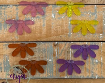 Gerbera Daisy Halfsies Acrylic Earring Blanks, READ Description, Earring Blanks, Acrylic Blanks, Spring Acrylic Blanks, Spring Flower Blanks