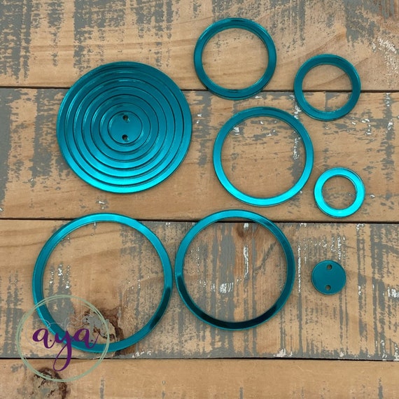 Acrylic Concentric Circles With Connecter Center, Acrylic Findings