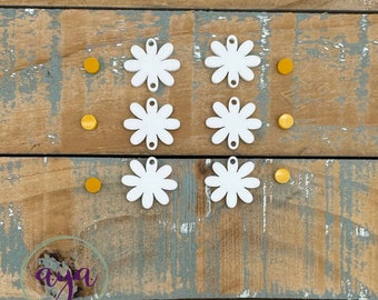 Daisy Chain Stacks Acrylic Earring Kit, READ Description, Earring Blanks, Acrylic Blanks, Spring Acrylic Blanks, Flower Blanks