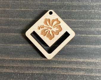 Hibiscus Diamond Earring Findings, Macrame Findings, Wood Macrame, Wood Findings, Wood Earrings, Wood Earrings, Wood Blanks