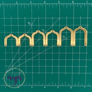 Scallop Arch Connectors, Wood Acrylic Arches, Earring Findings, Acrylic ...