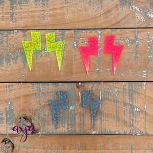 Leopard Lightning Earring Blanks, READ Description, Fluorescent, Acrylic Blanks, Leopard Earring Blanks, Acrylkc Findings, Acrylic Earrings