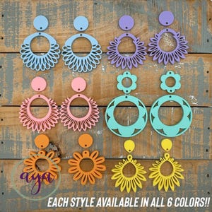 Perfect Pastels Spring Acrylic Blanks, READ DESCRIPTION, Floral Blanks, Acrylic Blanks, Acrylic Dangles, Earring Blank, Dangle Blank, Summer