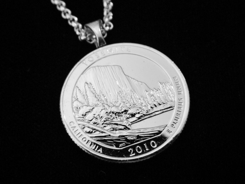 YOSEMITE National Park Simple Necklace Man Drop or Key Etsy