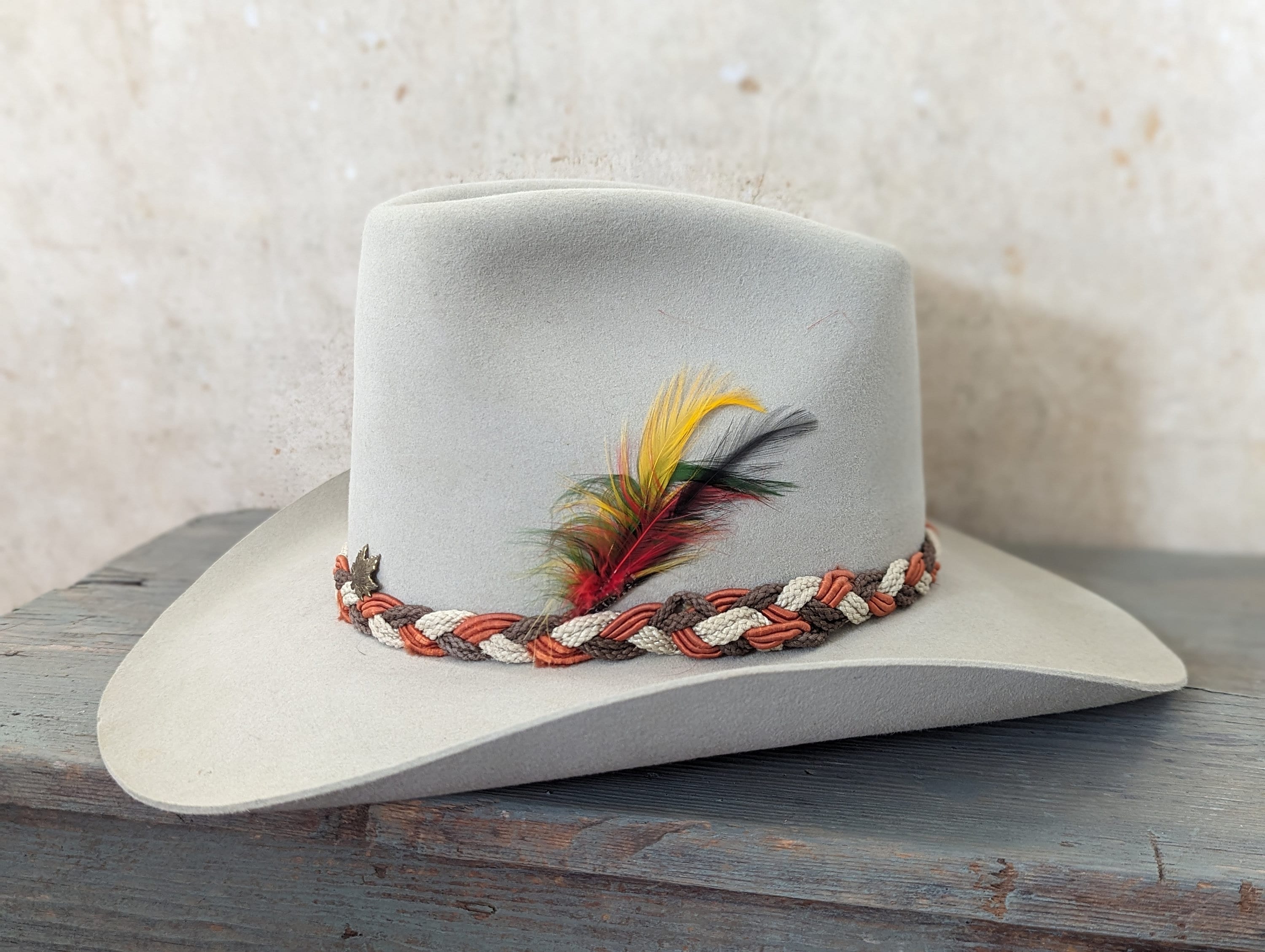 Vintage Men's Biltmore Beaver Hat Silver Buckle Size 7/56