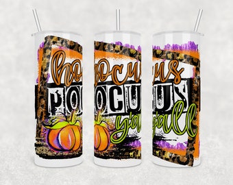 Projekt kubka na Halloween „Hocus Pocus” na kubek o pojemności 20 uncji (plik cyfrowy PNG)