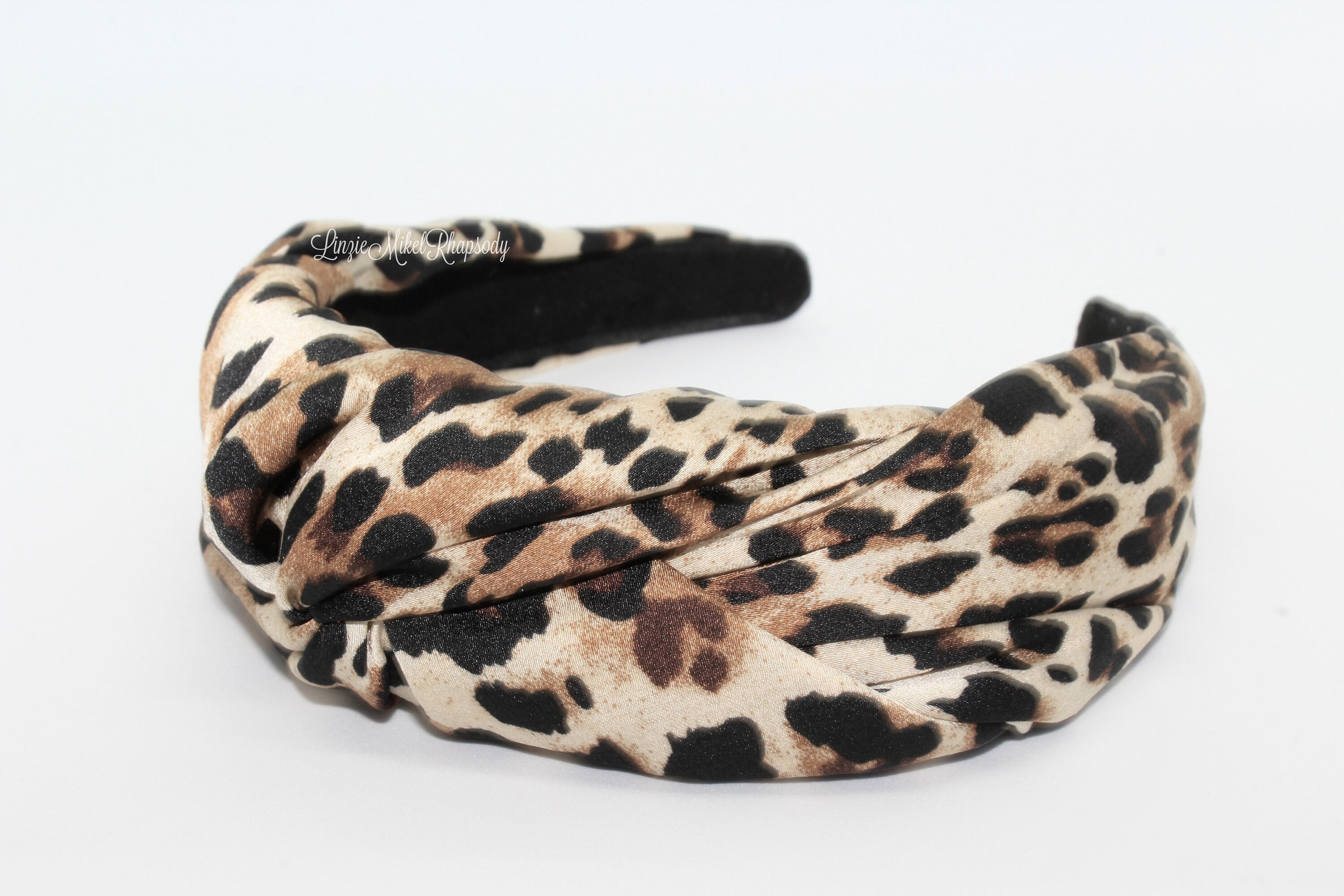 Women's Headband Leopard Print Knotted Headband Boho Etsy