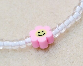 18 Inch Doll Necklace: Flower Happy Face Doll Accessories