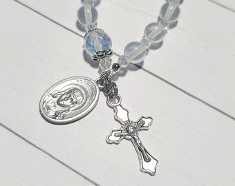 St Catherine of Sweden Patron of Miscarriage One Decade Rosary Tenner Chaplet, Patron Saint of difficult Pregnancy and Miscarriages