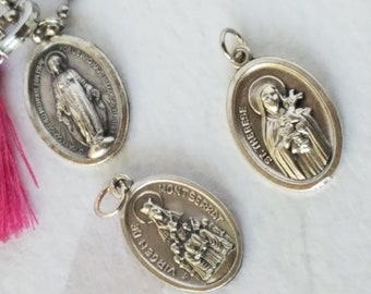 Catholic Patron Saint Medal Female Saint Gift Ball Chain Necklace, St Elizabeth, St Teresa, St Therese Gifts For Her