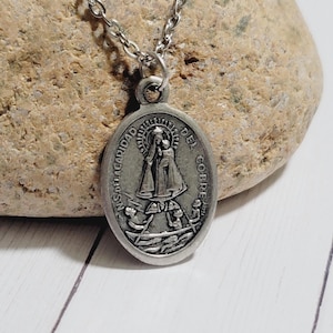 Our Lady of Charity, de la Caridad del Cobre, Catholic Gift, Necklace With Medal