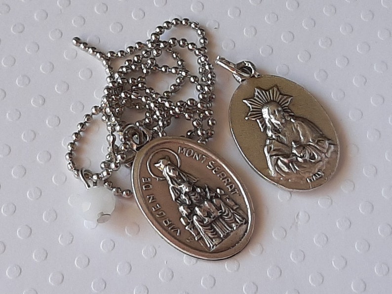 Our Lady of Knock Medal, Miraculous Medal, Immaculate Heart Catholic Ball Chain Necklace Our Lady of Lourdes image 3