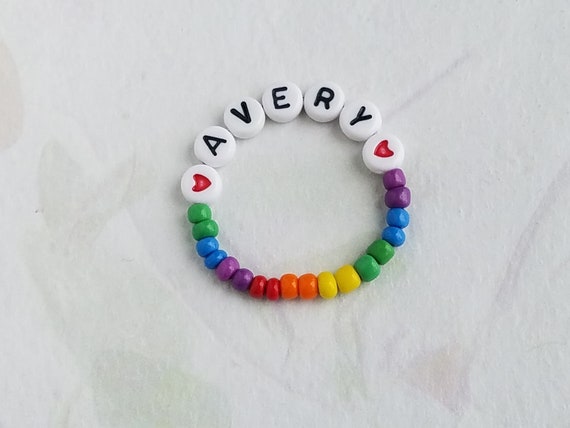 rainbow baby bracelet