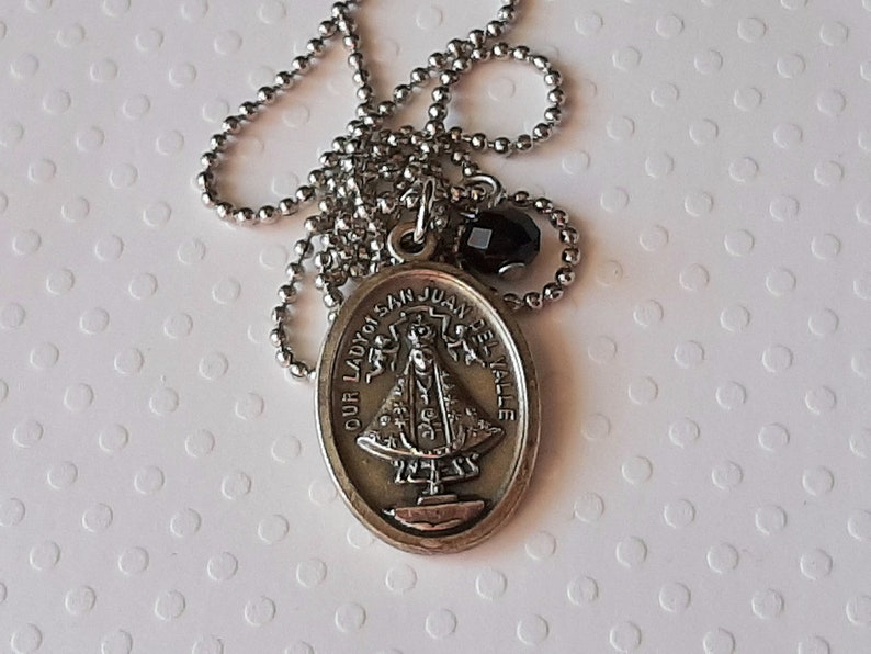 Our Lady of Knock Medal, Miraculous Medal, Immaculate Heart Catholic Ball Chain Necklace Our Lady of Lourdes image 7