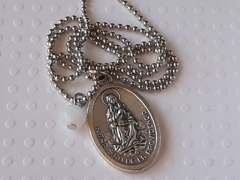 Our Lady of Knock Medal, Miraculous Medal, Immaculate Heart Catholic Ball Chain Necklace Our Lady of Lourdes image 4