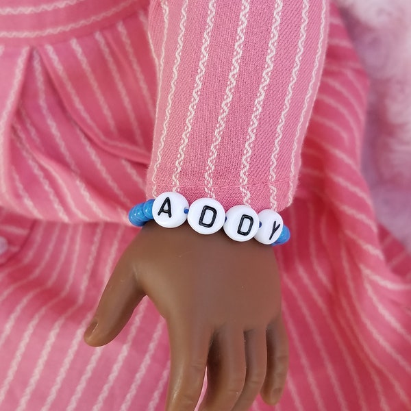 Personalized Doll Bracelet, 18 Inch Doll ID Bracelet or matching bracelet for a girl and her 18 inch doll