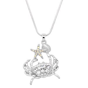 Crab and Starfish Necklace