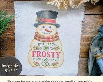 Vintage Peppermint Stick Candy Fabric Panel, Primitive Christmas Fabric, Old Fashioned Christmas Decor, Sublimated Cotton Blend