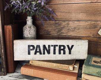 Primitive Pantry Kitchen Sign Decor Rustic Wooden Kitchen Shelf Sitter Farmhouse Pantry Above Door Sign Country Signs Farmhouse Kitchen