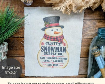Vintage Peppermint Stick Candy Fabric Panel, Primitive Christmas Fabric, Old Fashioned Christmas Decor, Sublimated Cotton Blend