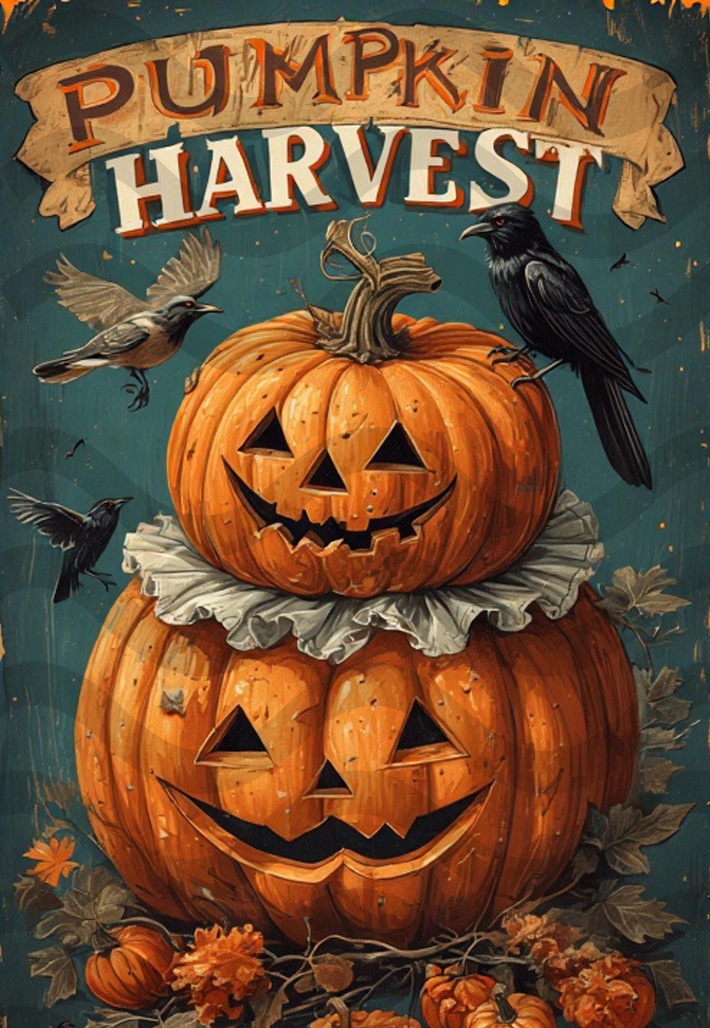 Primitive Pumpkin Halloween Download Pumpkin Printable Vintage Pumpkin Primitive Crow Primitive Halloween Labels Autumn Digital Farmhouse