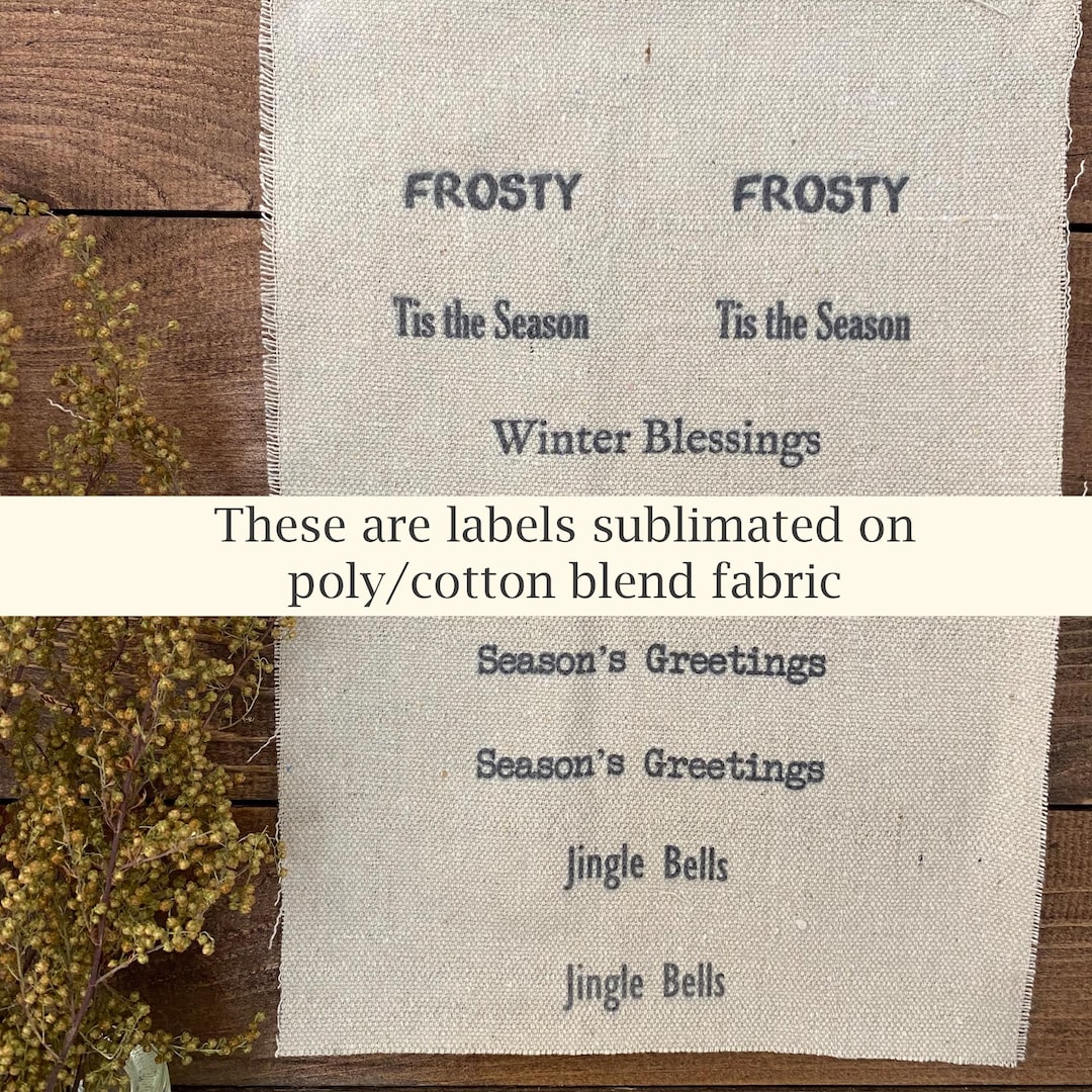 Primitive Fall Fabric Labels Farmhouse Fall Labels Printed on Fabric ...