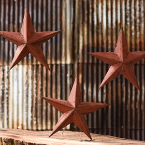 Red Star Christmas Tree Topper Decoration Red Metal Star 12 Reclaimed Metal Christmas Star Tree Topper Christmas Star Topper Christmas Gift image 6