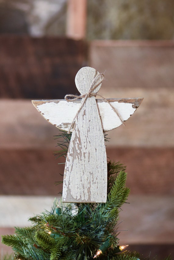 Natural Wood Star Christmas Tree Topper Decoration 12 Star Tree Topper Made  From Reclaimed Wood Christmas Star Topper Barn Star Decoration 