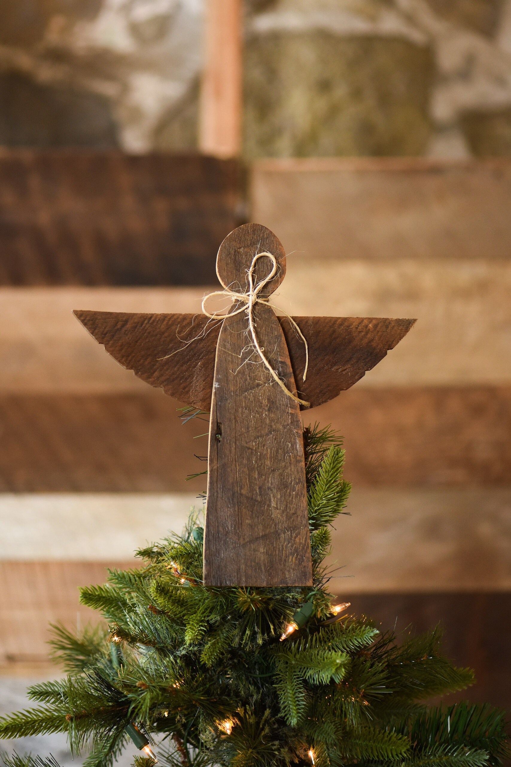 outdoor wooden christmas angels