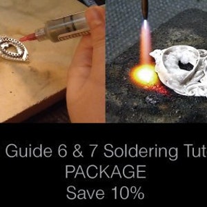 Complete Soldering Package Step Guide Tutorial - Sky Guide 6 & 7  - Contains all the steps from Artisan to Jewelers grade to soldering