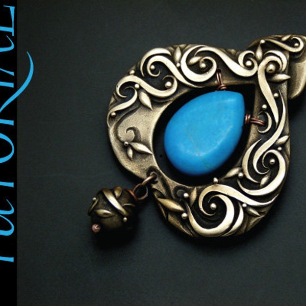 Tutorial - Metal Clay Sky Guide - Pendant with Turquoise Stone