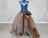 ELAINE Pirate Steampunk Wedding dress, alternative wedding, victorian wedding, steampunk costume, vintage wedding, victorian steampunk