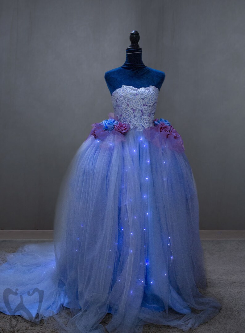 CINDERELLA Wedding Dress Light Blue Wedding Dress Disney Etsy