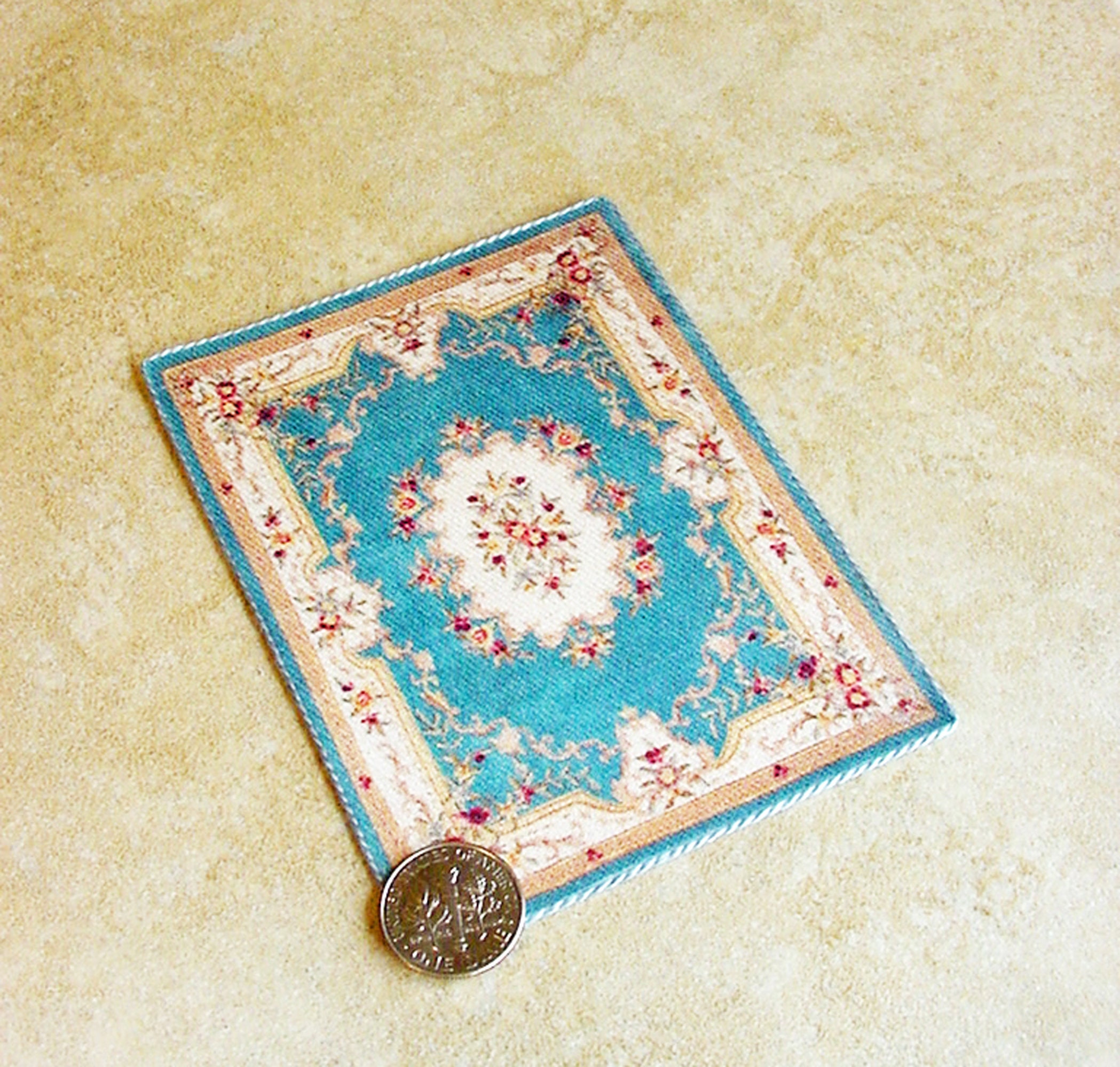 Miniature Dollhouse Rug 1:24 Scale 3 X 4