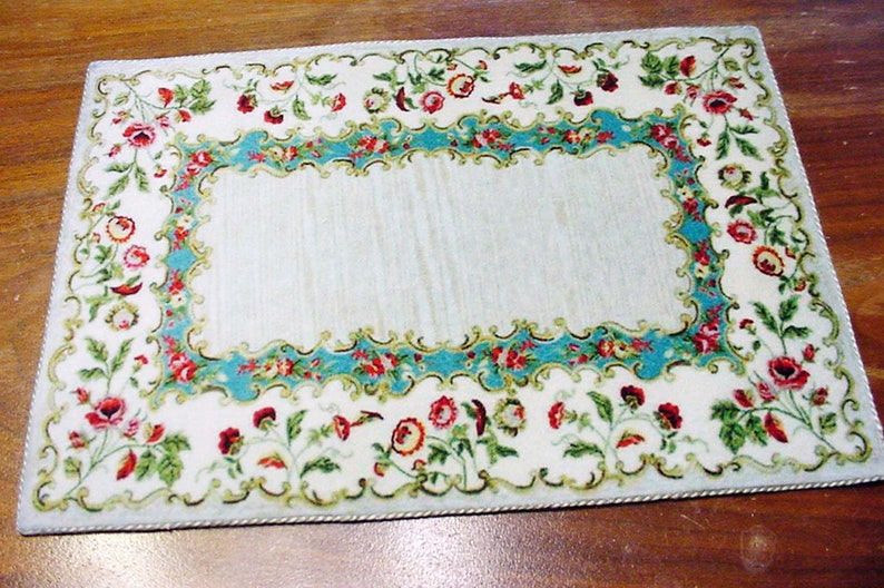 12 Scale Mini Black Toile 1 1//2 /" Lot of 2 Toile Pillows Doll House 1