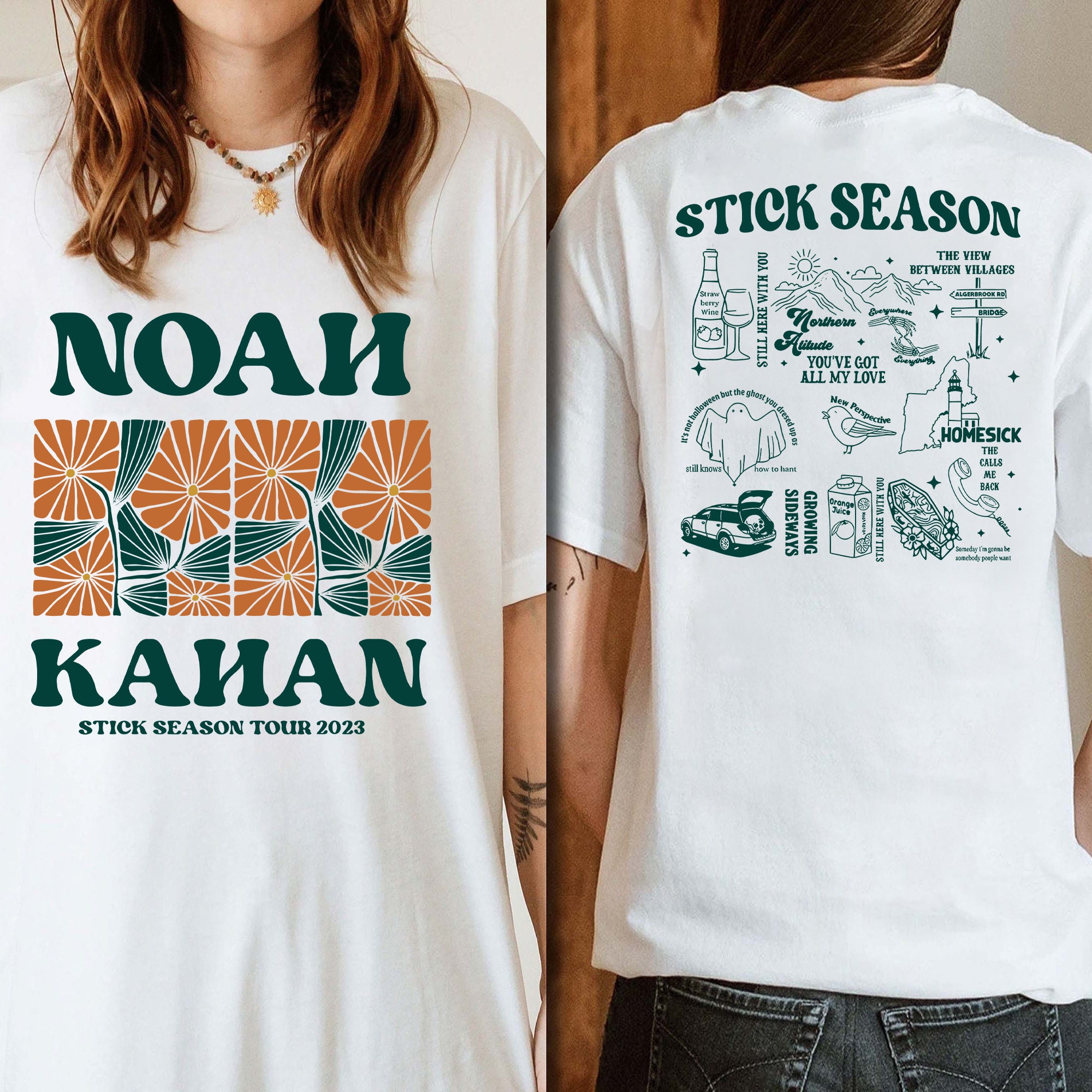 Vintage Stick Season Tour Shirt, Noah Kahan Stick Season Tour Shirt, Kahan Folk Pop Music