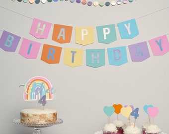 Mini Party In A Box • Rainbow Iridescent • Birthday • Party Decor