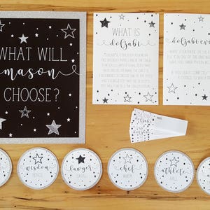 Doljabi Kit • Twinkle Star Theme • Black and White • Pink and Gold • Korean First Birthday • Doljanchi