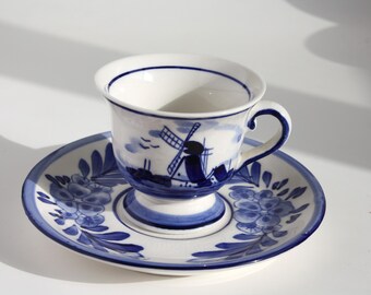 デルフト　酒盃 Vintage 1978 Heineken Ceramic Hand Painted Delft Blue Beer Mug