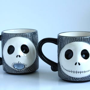 Lot de 2 tasses empilables vintage 3D Jack L'Étrange Noël de Monsieur Jack, Neca Disney