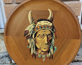 Vintage Medicine Man wall hanging   indigenous Art Gallery wall
