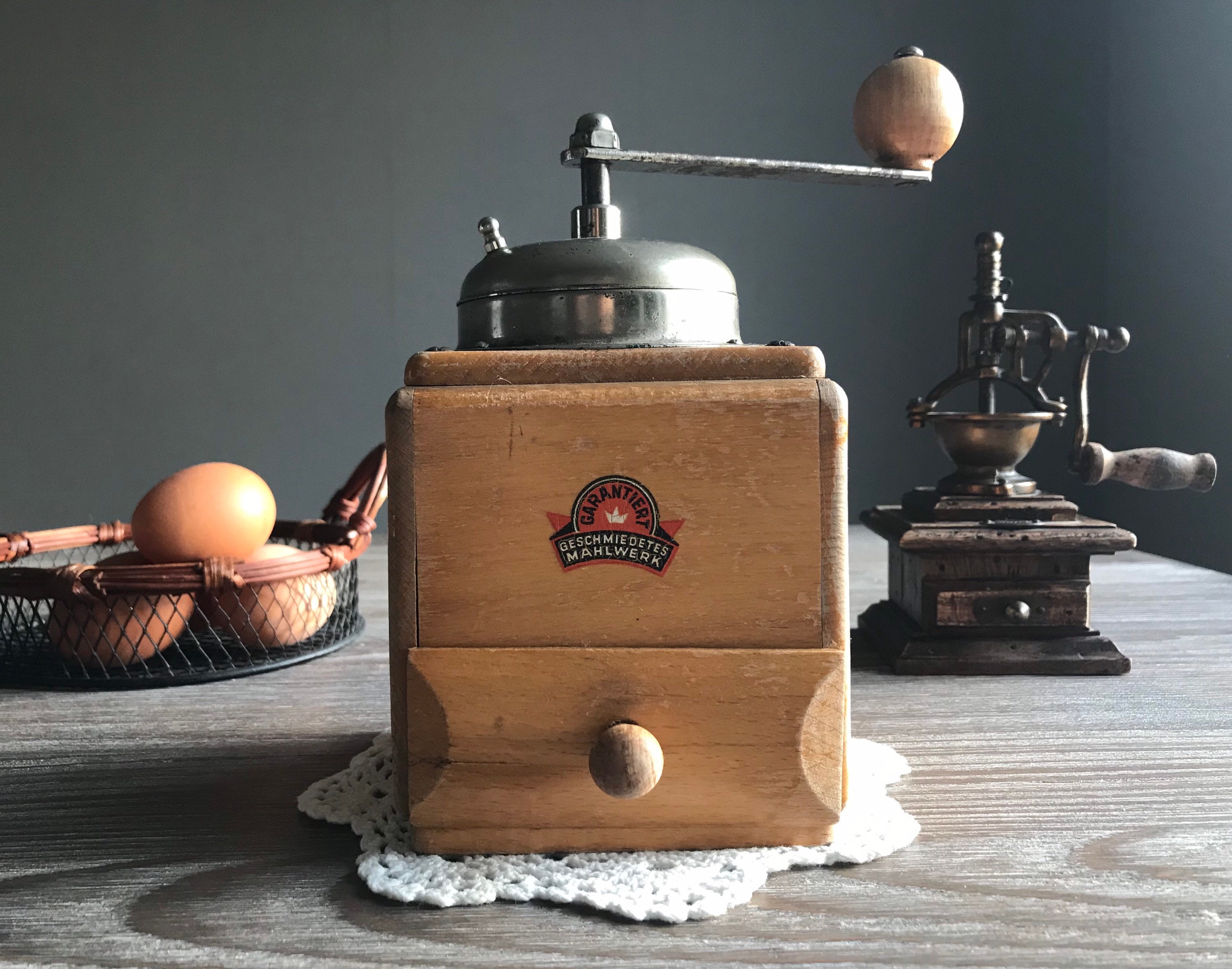 Vintage Coffee Grinder Garantiert Geschmiedetes Mahlwerk - Etsy