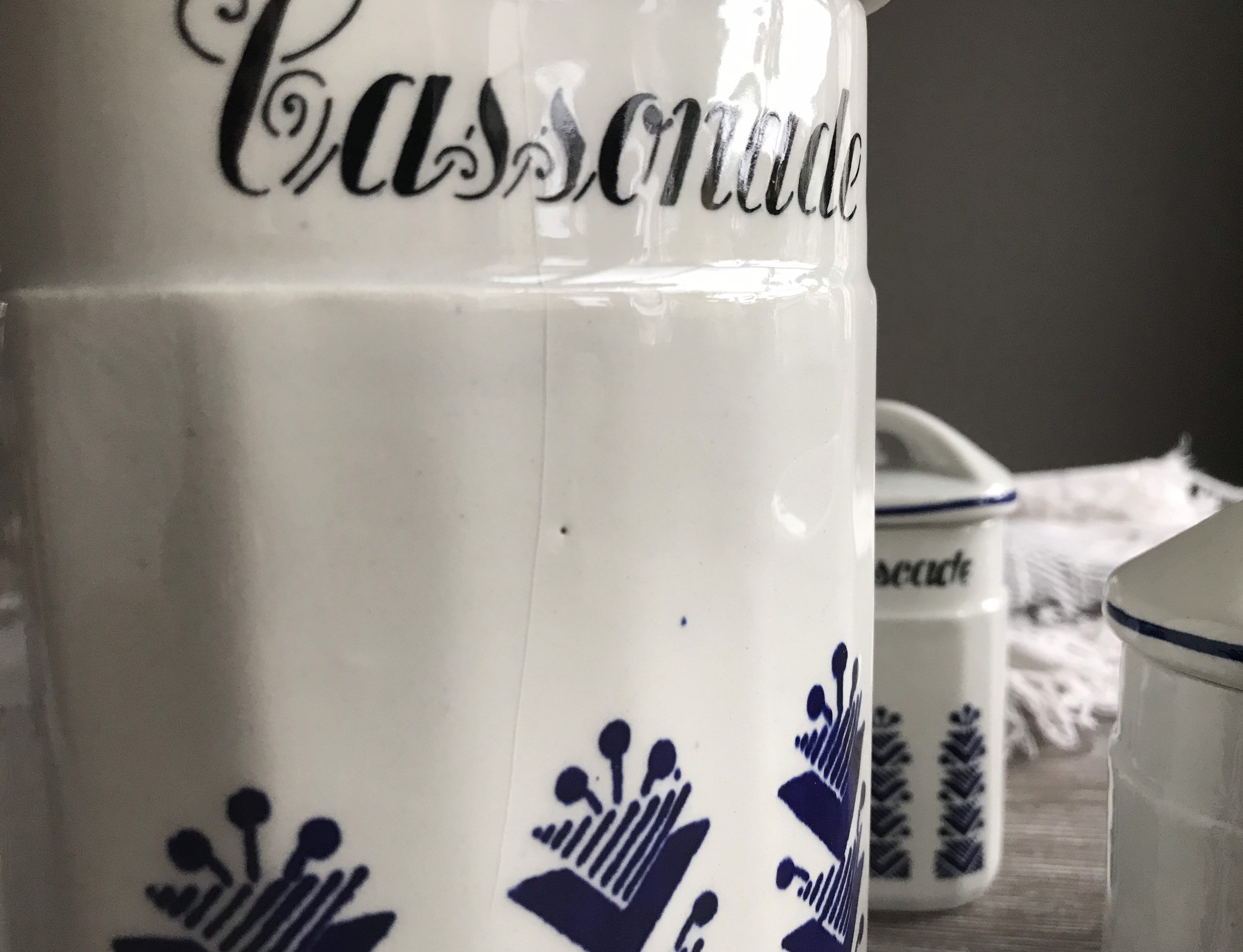 Französisch Vintage Porzellan Küche Aufbewahrungsbehälter | Etsy