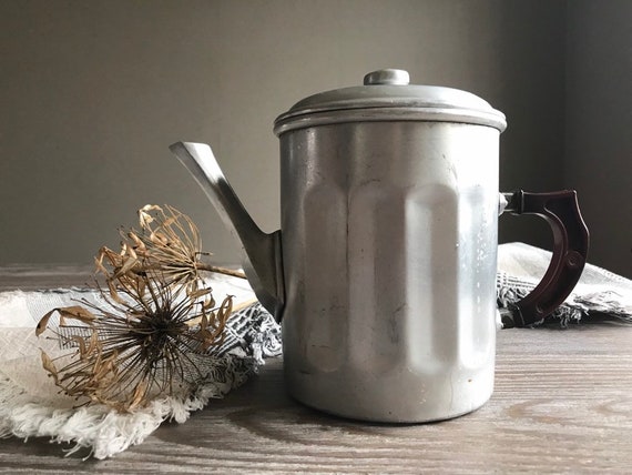 Vintage French Coffee Maker, Aluminium Coffee Pot, Kafeexpress, Retro Mid  Century, 1950s Country Farmhouse Home Decor, Metal Kitchenware 