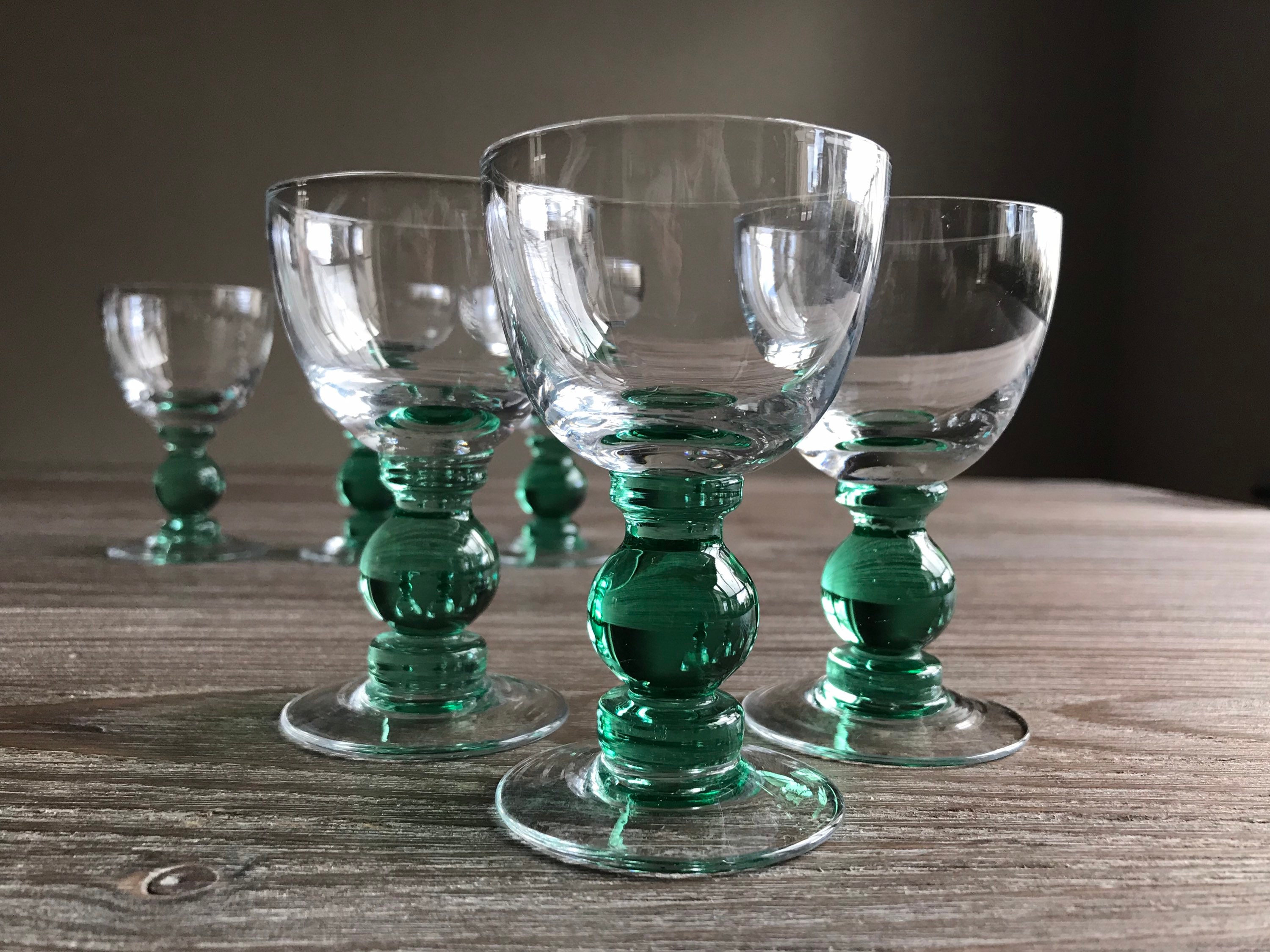Vintage aperitif cocktail glasses Liqueur sherry glasses Etsy