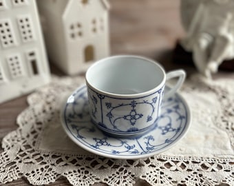 ヴィンテージ セラミック製小深皿、デザート ボウル、Blau Saks