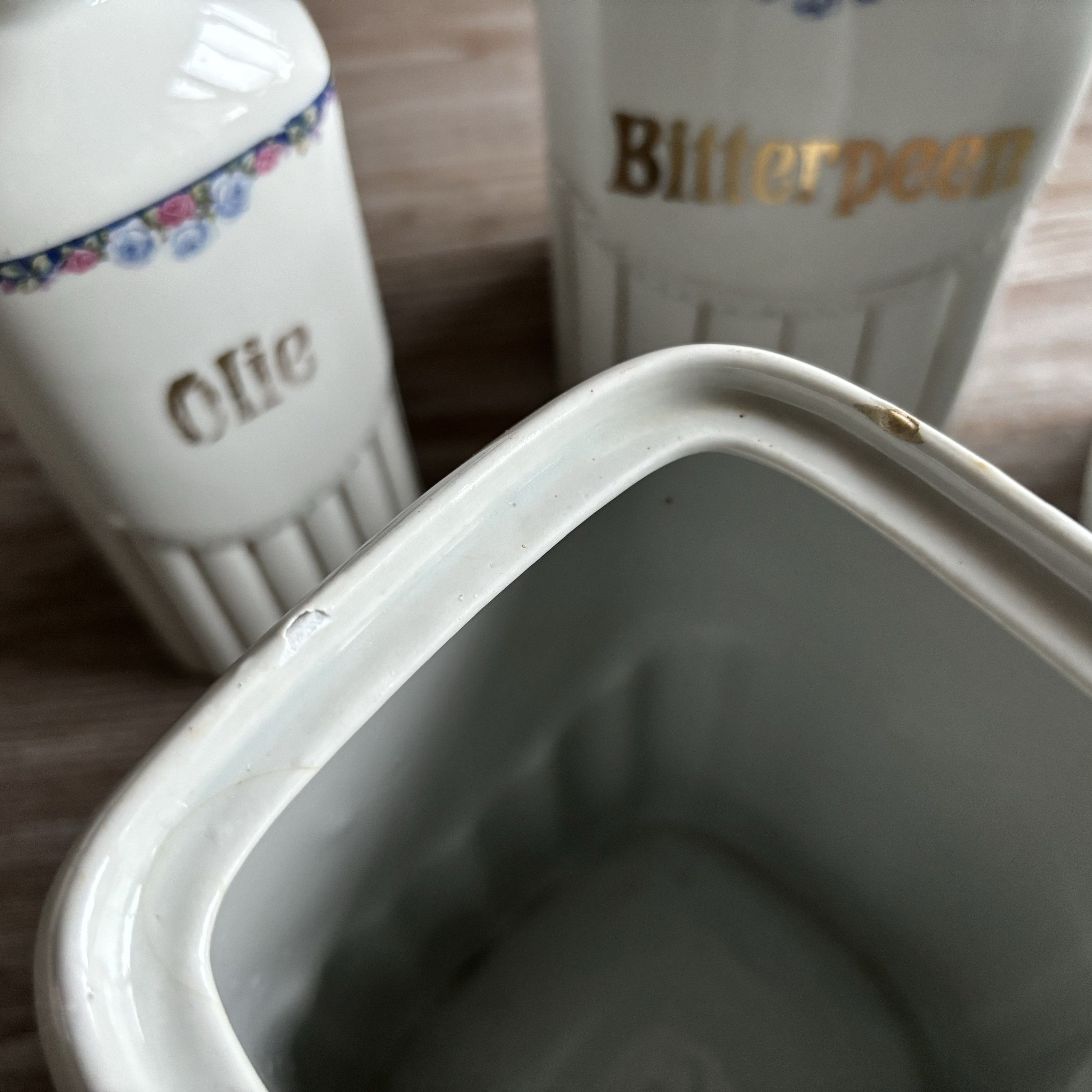 Vintage Ceramic Kitchen Storage Containers Jar, Set of 7