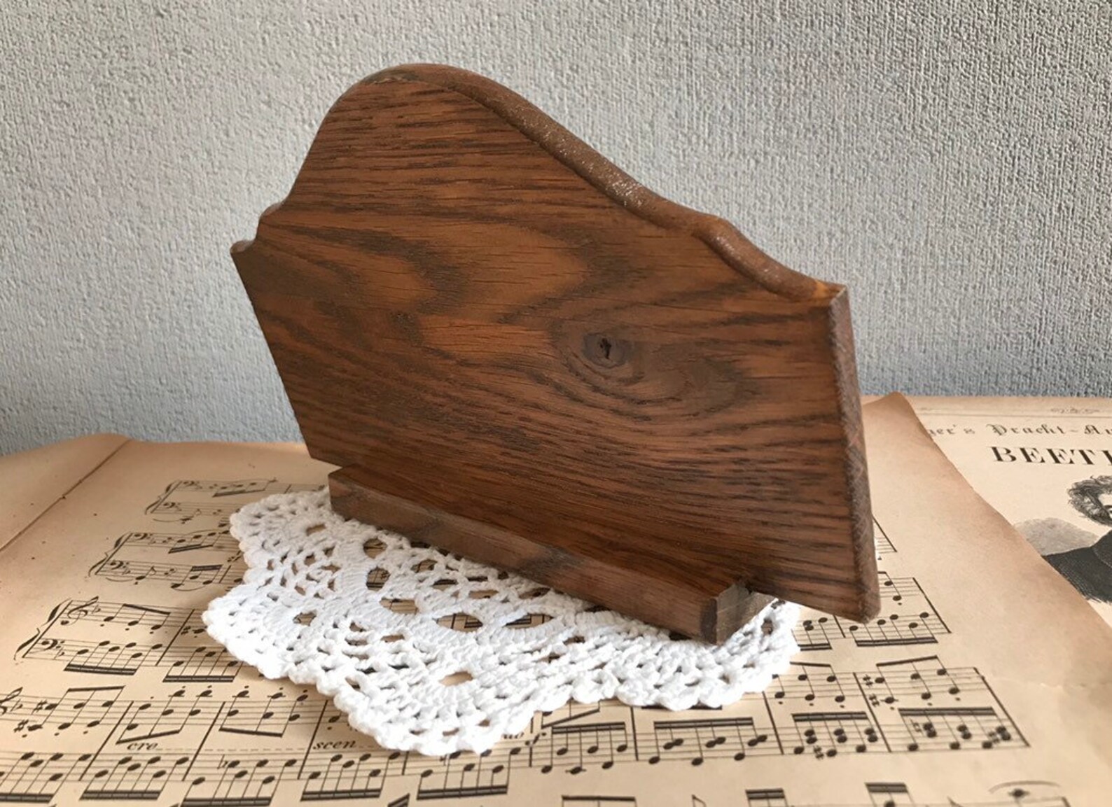 Vintage Wood Letter Holder Mid Century Vintage Stationery Etsy
