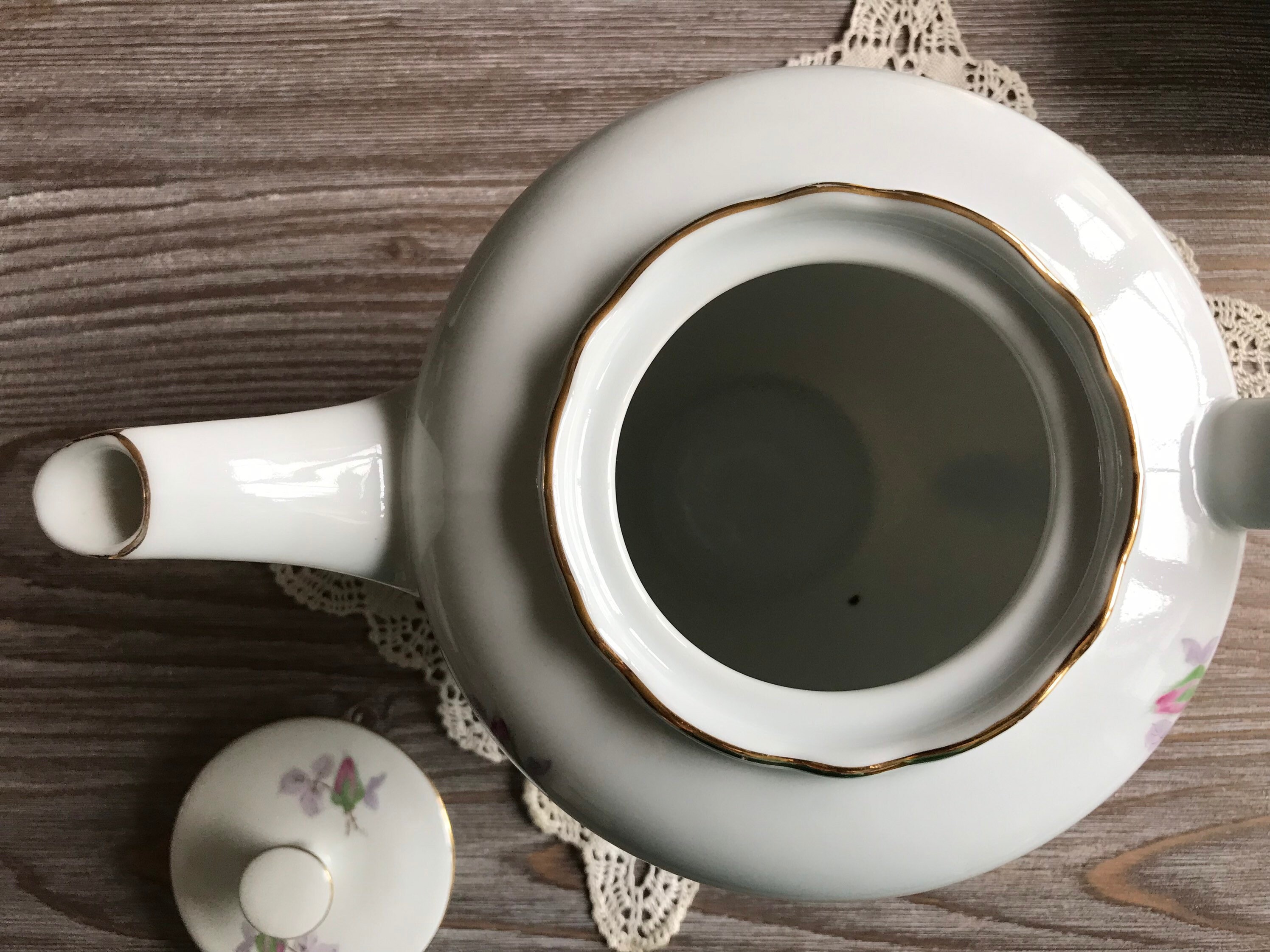 ヴィンテージ磁器コーヒーティーポット、チェコスロバキアチェコ高級